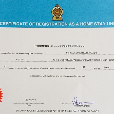 Bee Nest Bed & Breakfast เนกอมโบ ภายนอก รูปภาพ